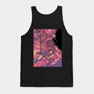 Palermo Map Pattern in Purple & Pink Tank Top